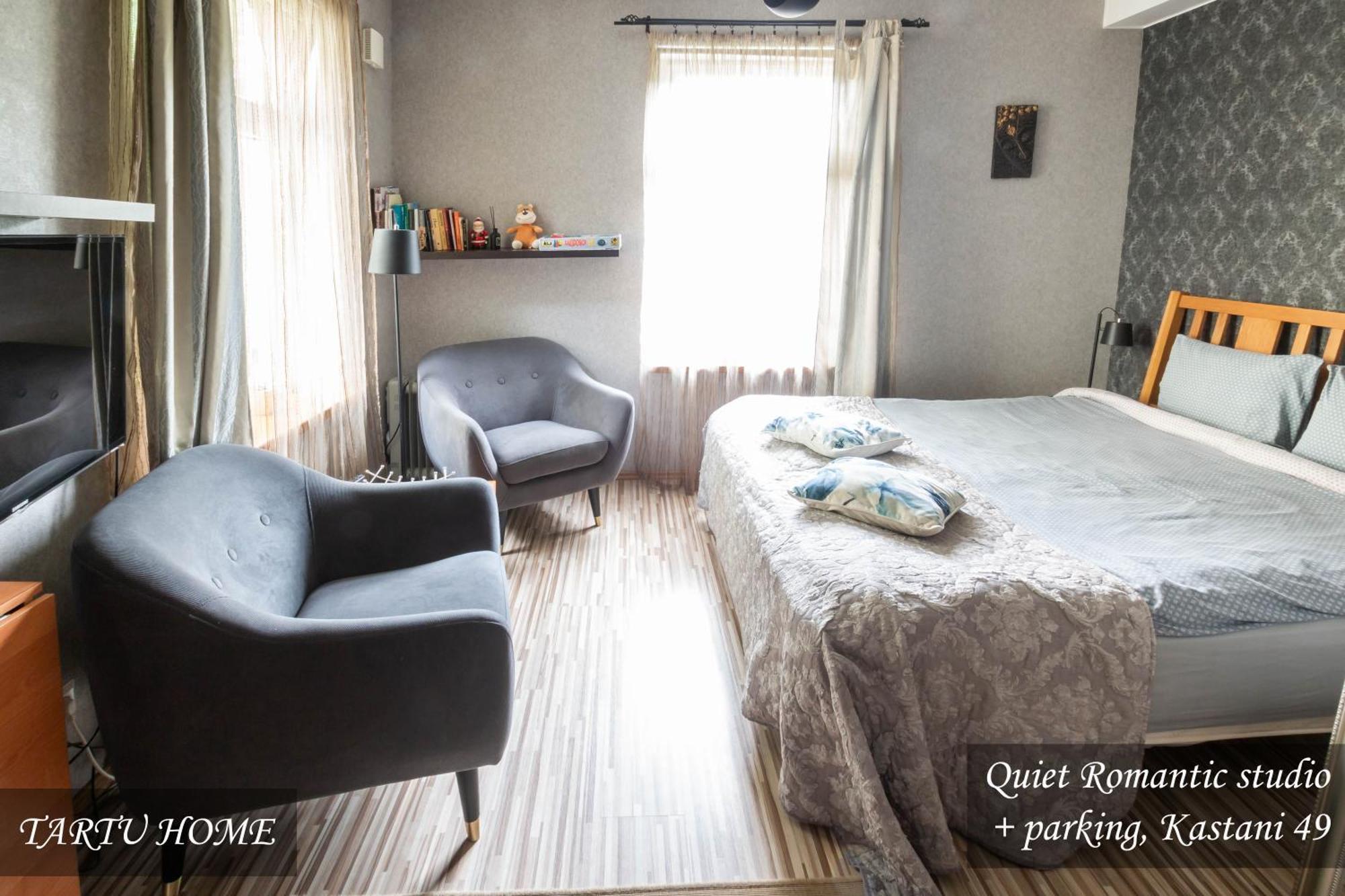 Quiet Romantic Studio Plus Parking, Tartu Home Luaran gambar