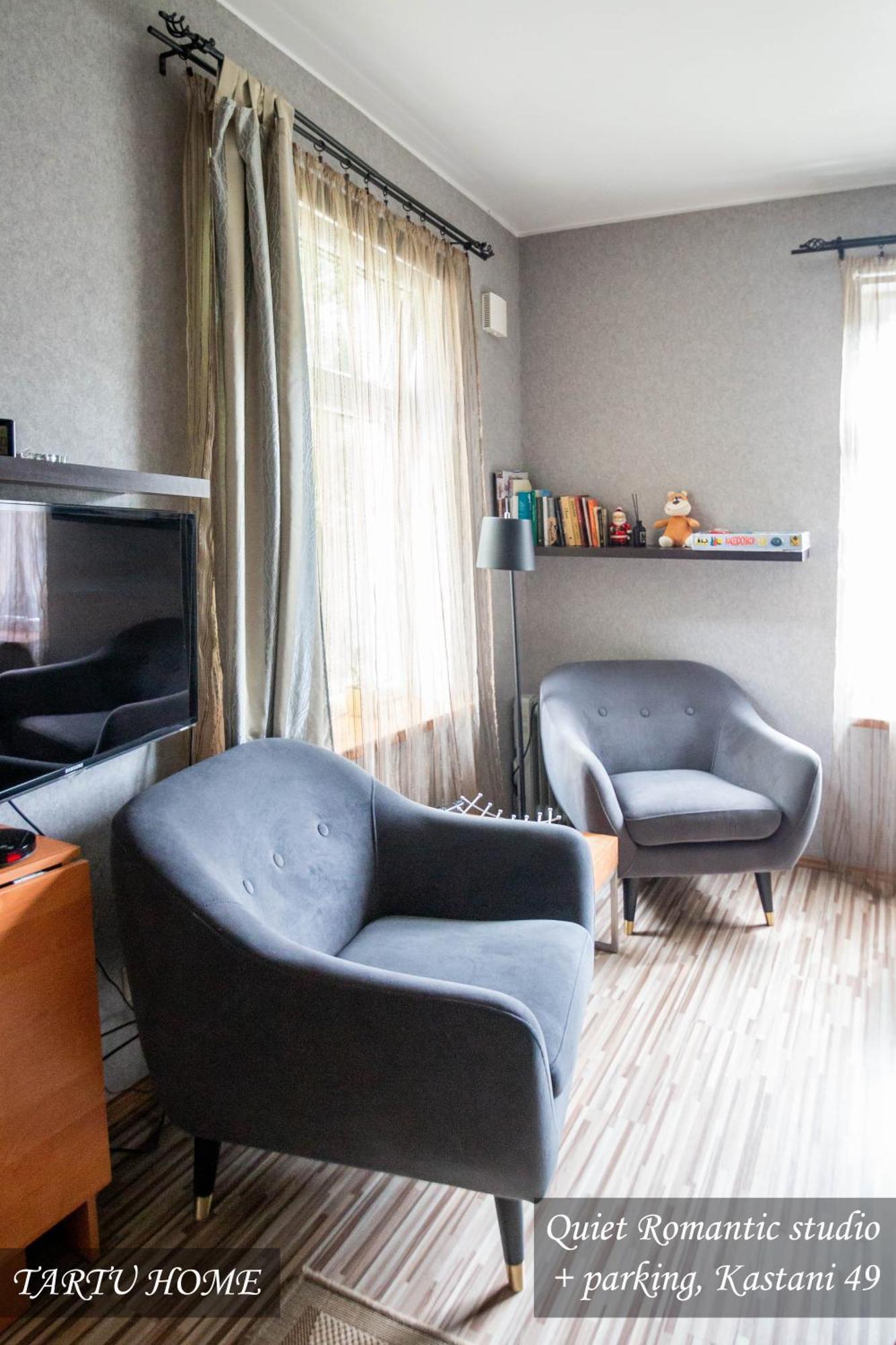 Quiet Romantic Studio Plus Parking, Tartu Home Luaran gambar